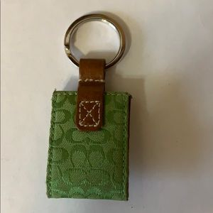 RARE COACH GREEN KEYCHAIN